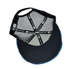 NY Blue Pattern Half Net Cap - The Caps' Cafe