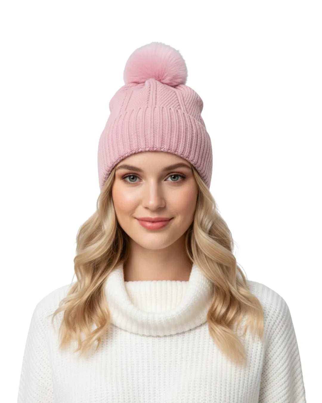 Classic Cable Knit Pom-Pom Beanie