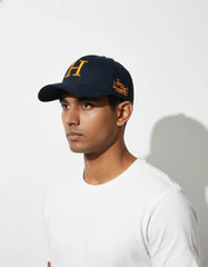 Hermes Paris Embroidered "H" Logo Baseball Cap
